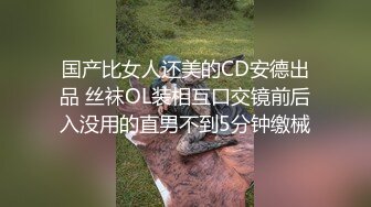 国产比女人还美的CD安德出品 丝袜OL装相互口交镜前后入没用的直男不到5分钟缴械