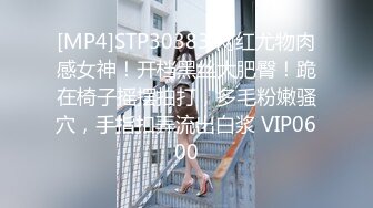 [MP4]STP30383 网红尤物肉感女神！开档黑丝大肥臀！跪在椅子摇摆拍打，多毛粉嫩骚穴，手指扣弄流出白浆 VIP0600