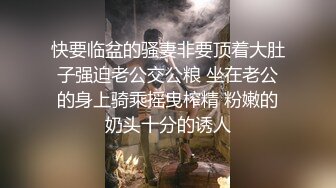 快要临盆的骚妻非要顶着大肚子强迫老公交公粮 坐在老公的身上骑乘摇曳榨精 粉嫩的奶头十分的诱人