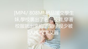 [MP4/ 808M] 極品援交學生妹,學校裏出了名的校雞,穿著校服就出來約了,奶子沒少被人摸,又大又圓