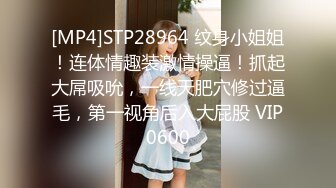 [MP4]STP28964 纹身小姐姐！连体情趣装激情操逼！抓起大屌吸吮，一线天肥穴修过逼毛，第一视角后入大屁股 VIP0600