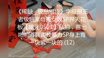 《稀缺__极品狠货》字母圈王者级玩家母狗女奴SP界天花板【曙光0521】私拍，露出啪啪道具调教暴力SP身上青一块紫一块的 (12)